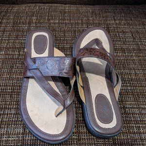 b.o.c. Leather Embossed Sandals